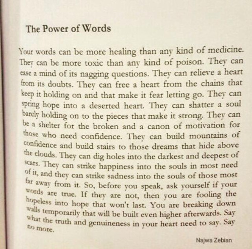 Words - Najwa Zebian