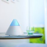 ZAQ Noor Multi Color Litemist Aromatherapy Essential Oil Diffuser - 80 ML Capacity, White