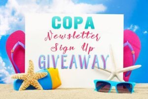 copa newsletter signup giveaway