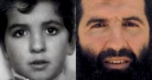 Guantanamo prisoner Sufyian Barhoumi as a boy and as a prisoner in Guantanamo, in a composite photo made available by his lawyers at the Center for Constitutional Rights.