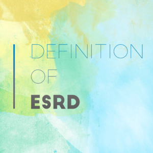 definition of ESRD