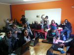 Students enjoying their WordPress sunglasses