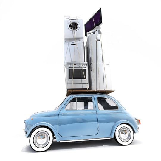 car with appliances