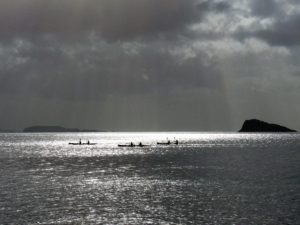 Kayakers heading from Hahei to Cathedral Cove