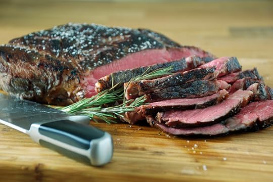 Sous vide sirloin roasted vegetables