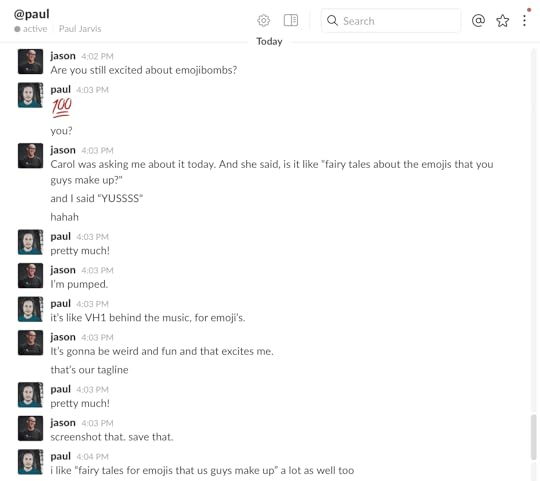 Emojibombs Slack Conversation