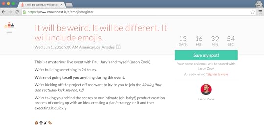 Setting up Crowdcast for Emojibombs