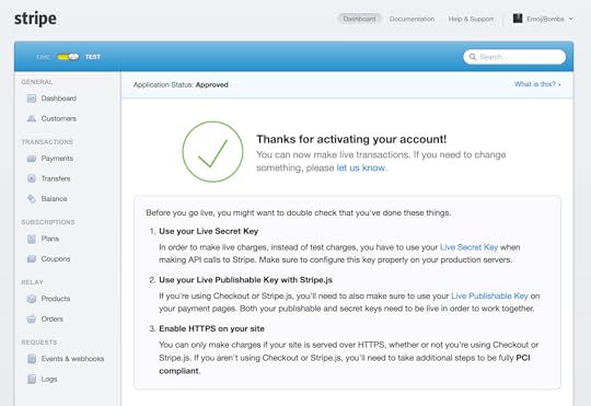 Emojibombs Stripe Account 
