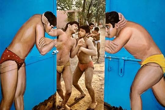  Raghu Rai, Wrestlers in Akhara, Delhi, 1988 