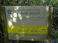 Sign at Omaha Beach, August 2007 (Photo: Sarah Sundin)