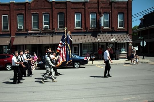 The American Legion leads off the Memorial Day parade in Whitney Point.