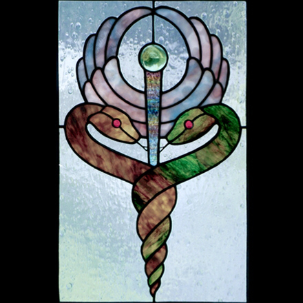 caduceus-stained-glass-pattern