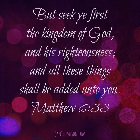 matthew 6 33