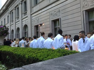 Catering at the Frick spring party