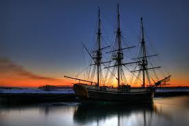 The Friendship, docked near Pickering Wharf, which is where Olivia's shop The Witches Lair is located. 