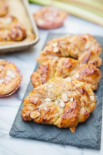 Rhubarb Almond Danishes Recipe | FoodforMyFamily.com