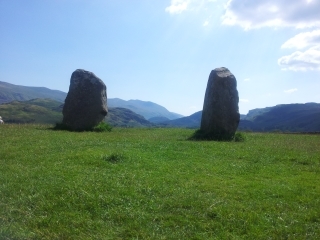 Castlerigg, looking down towards Helvellyn