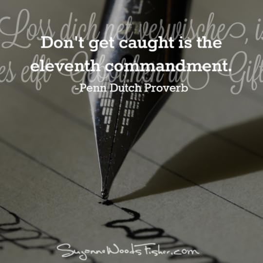 penn dutch proverb - commanment