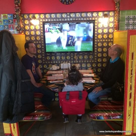 booth at Tortilleria & Taqueria Nixtamal in Corona, Queens, New York