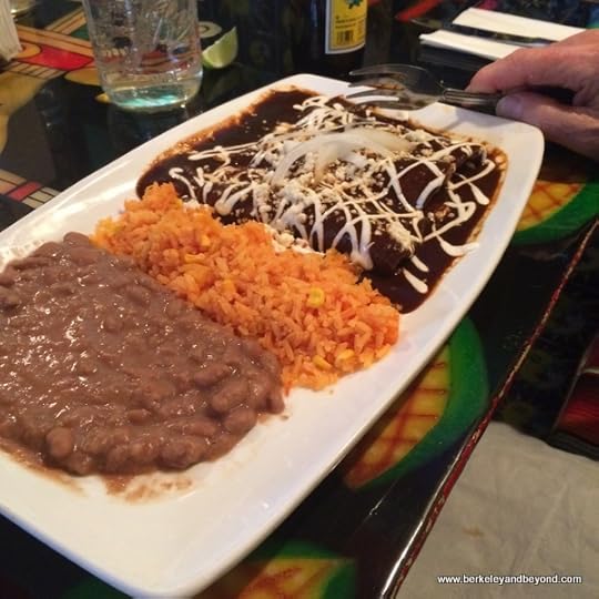 enchilada plate at Tortilleria & Taqueria Nixtamal in Corona, Queens, New York
