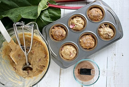 Step 5 GF Rhubarb Muffin