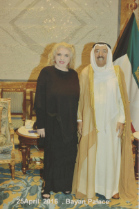 So lovely to meet the Emir of Kuwait, someone I greatly admire and respect