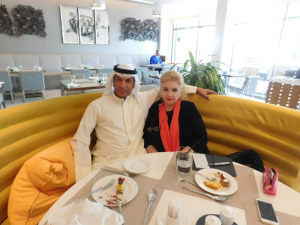 Meeting my e-mail friend FARES AL-Ayadhi, for the first time.