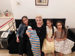 With the nieces and nephew of my friend, FARES