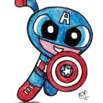 Powerpuff Mashup Captain America