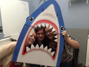 The Fabulous BrickCave Staff: Jenn LaBuz, Claudia Romero and Amber Gallagher.