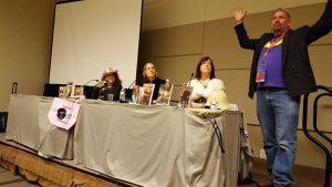 Steampunk Writing panel with Gini Koch & Beth Cato, moderated by Edward Pulley.