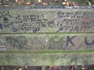 Bench in Viretta Park, tribute to Cobain, wikipedia