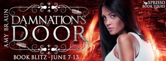 Blitz banner for Damnation's Door, an urban fantasy by Amy Braun