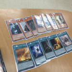 Drew's Yu-gi-oh! cards, Beowulf style.