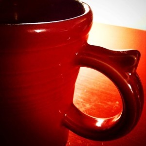 A new red mug.