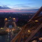 Celebrating our last night in Paris with dinner atop the Eiffel Tower.