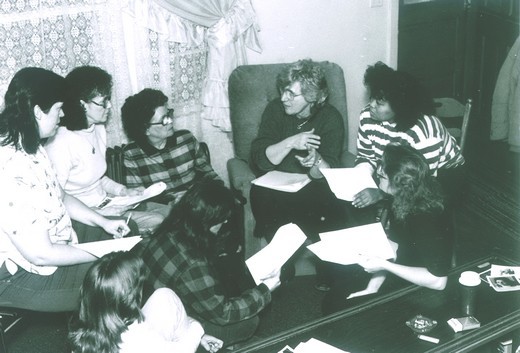 Pat with members of the Original AWA Chicopee Workshop