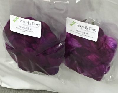 Dragonfly Fibers rich and sexy spinning fiber.