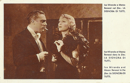 Isa Miranda and Memo Benassi in La signora di tutti (1934)