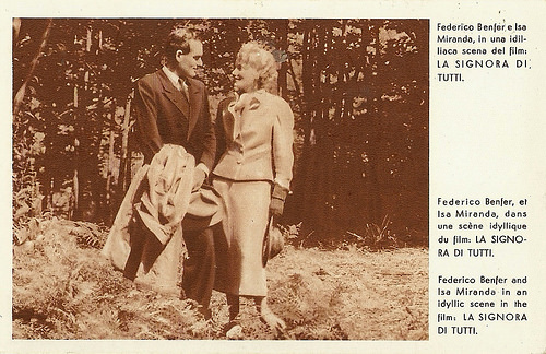 Enrico Benfer and Isa Miranda in La signora di tutti