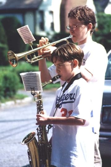 The author’s sons as youngsters, taking part in an informal neighborhood Fourth of July parade. Photo courtesy of the author.