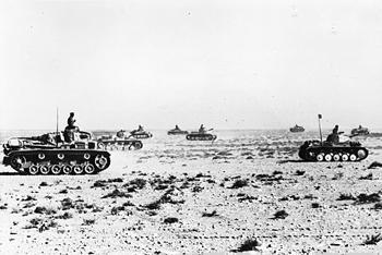 German tanks near Sollum, Egypt, circa 16 Jun 1941 (Imperial War Museum)