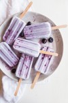 Blueberry Coconut popsicles via Wallflower Kitchen