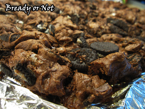 Bready or Not: Oreo and Caramel Cake Batter Brownies