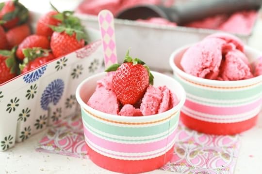 Strawberry Sherbet Recipe via DeliciouslyOrganic.net 