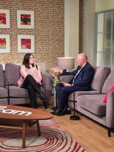 On the tellybox (Ireland AM).