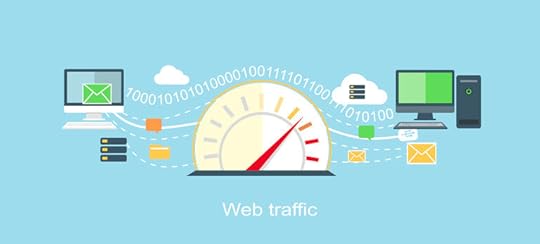Web traffic internet icon flat isolated. Service feedback, network speed, computer optimization, communication and connection, data process, stream server illustration