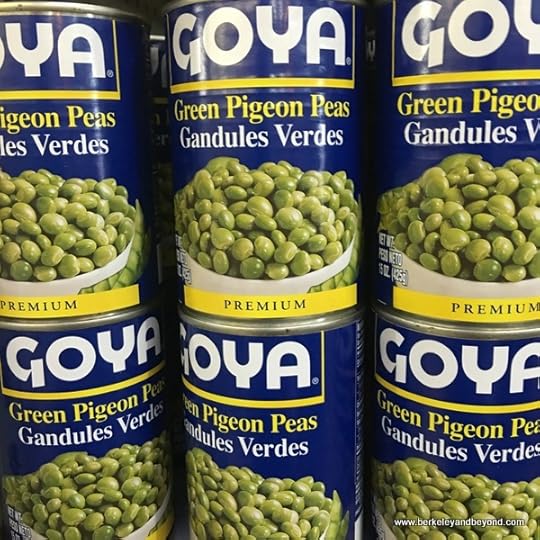 Goya canned pigeon peas at Essex Street Market in NYC