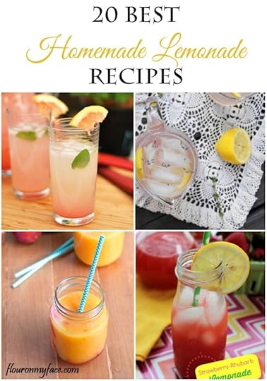 20 Best Homemade Lemonade Recipes via flouronmyface.com