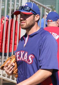 Colby Lewis by Mike LaChance under license CC BY 2.0